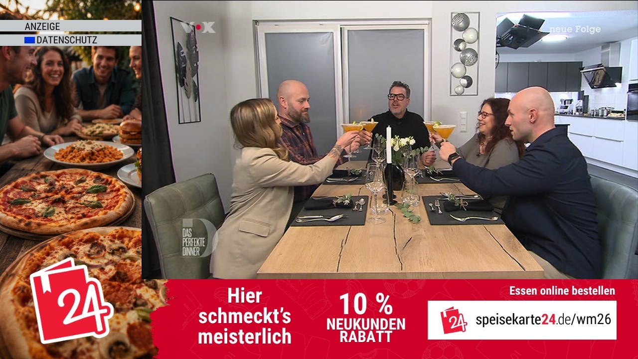 Speisekarte24 bei Das perfekte Dinner auf VOX
